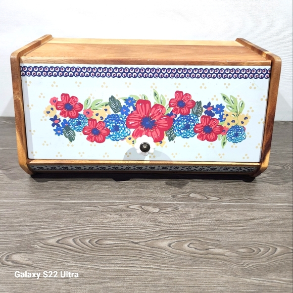 The Pioneer Woman Kitchen The Pioneer Woman Wood Bread Box Acacia
